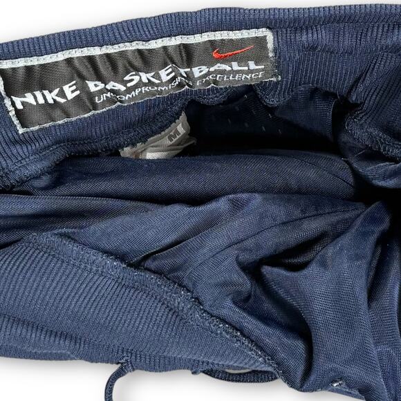 Y2K Vintage Nike Basketball Blue Mesh UNC Tarheels Athletic Shorts M Black Tag - Picture 8 of 10